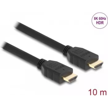 Cable HDMI High Speed DeLOCK 48 Gbit/s 8K 60 Hz negro 10 m