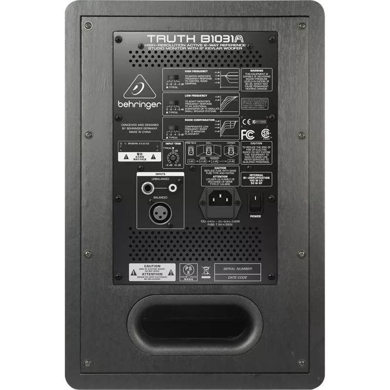 Behringer Truth B1031A 2 vías plata, amarillo con cable 100 W