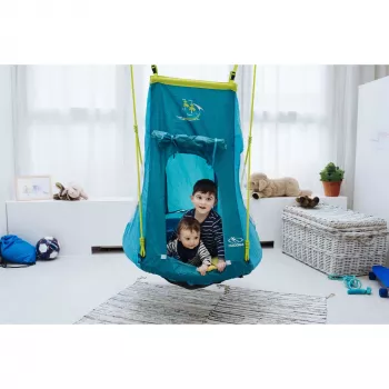 Columpio nido con tienda Pirate 90 (turquesa)