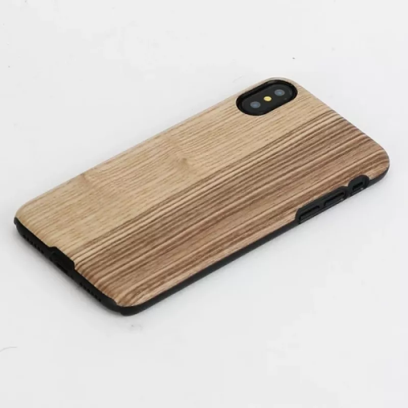 Funda para smartphone man and wood para iPhone X/XS — Vintage Olive negro