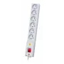 Lestar LX 610 Regleta con protección contra sobretensiones, 6 tomas, 1,5 m, Gris