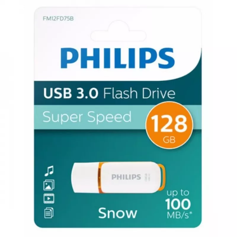 Philips FM12FD75B/00 memoria USB 128 GB USB Type-A 3.2 Gen 1 (3.1 Gen 1) naranja, blanco