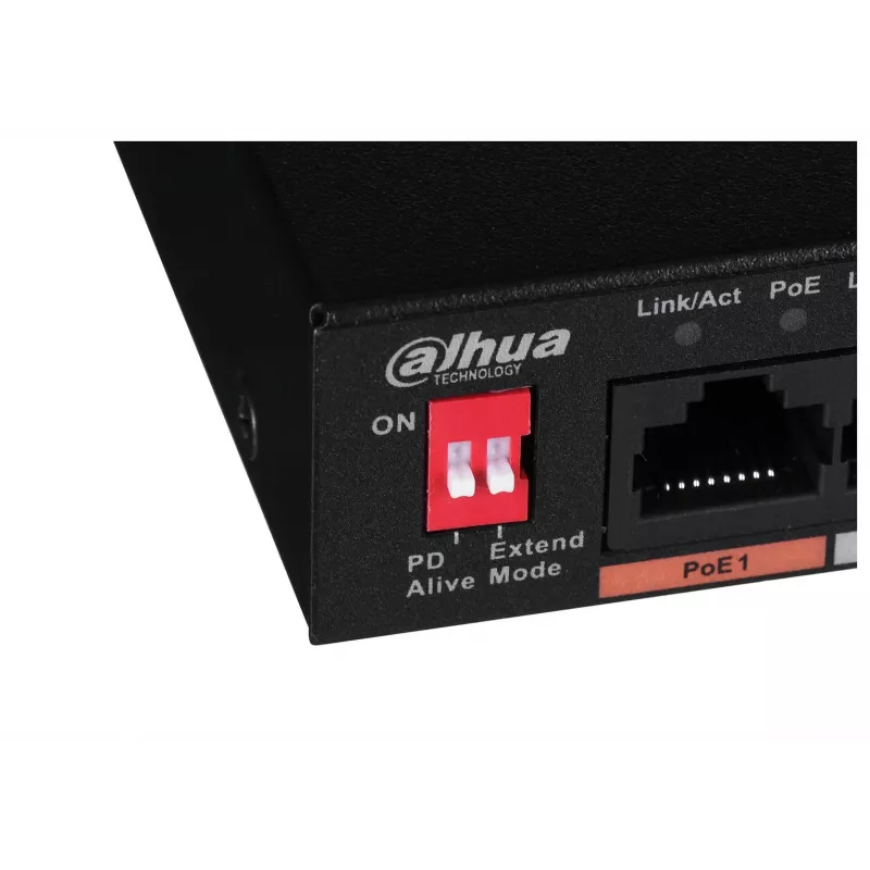 Dahua Technology PFS3006-4ET-60 Unmanaged L2 Fast Ethernet (10/100) Power over Ethernet (PoE) negro