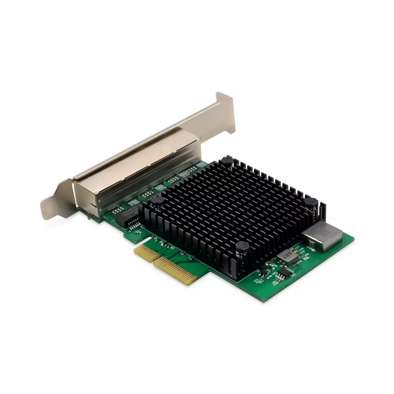 Tarjeta de red Digitus 4 puertos 2,5 Gigabit Ethernet PCI Express chipset Realtek