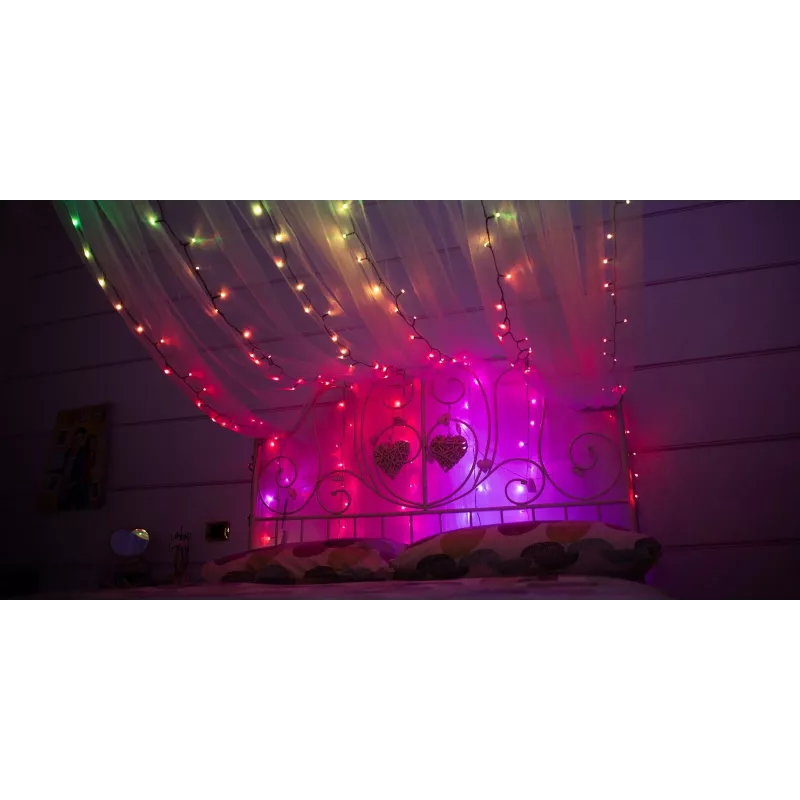 TWINKLY Strings 600 (TWS600STP-BEU) luces inteligentes para árbol de Navidad 600 LED RGB 48 m