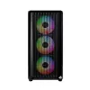 Montech X5M (B) caja de PC Micro Tower – Micro-ATX/Mini-ITX, 3x120mm frontal, 1x120mm trasero, compatible con fuentes ATX, 2x3,5 pulgadas + 4x2,5 pulgadas, negra