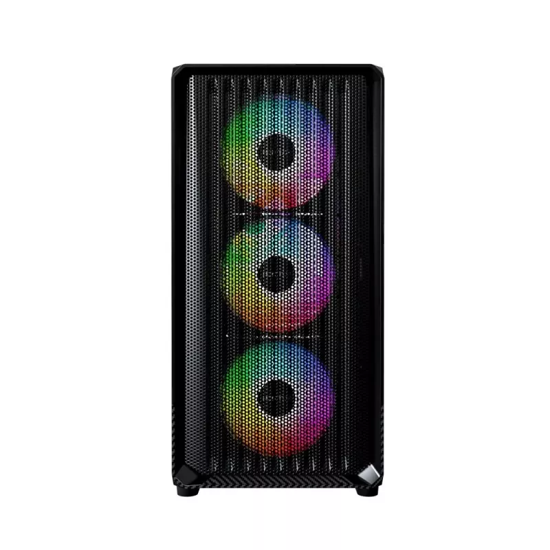 Montech X5M (B) caja de PC Micro Tower – Micro-ATX/Mini-ITX, 3x120mm frontal, 1x120mm trasero, compatible con fuentes ATX, 2x3,5 pulgadas + 4x2,5 pulgadas, negra