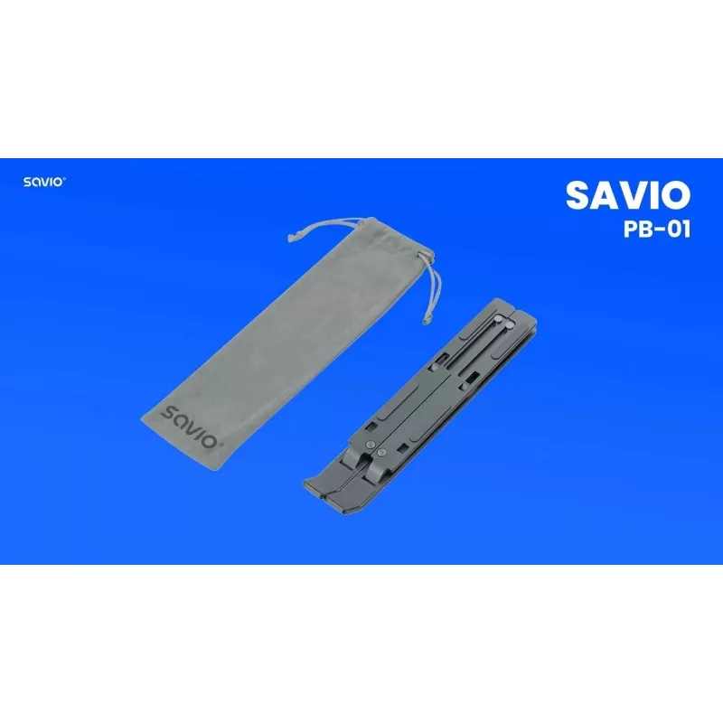 Soporte para portátil Savio SAVPB-01 Plata