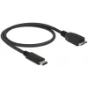 Cable USB DeLOCK 0,5 m USB3.1 C - MicroUSB3.1 B