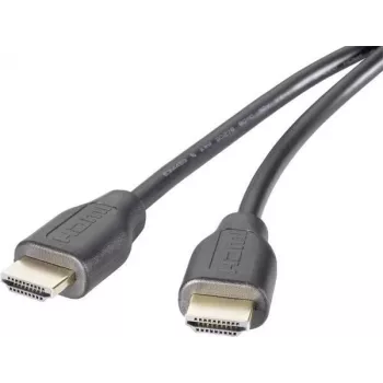Cable de conexión HDMI SpeaKa Professional 1,50 m Audio Return Channel, contactos chapados en oro negro [1x conector macho HDMI – 1x conector macho HDMI] (SP-9001756)