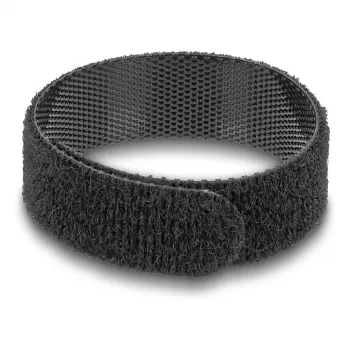 DeLOCK Cinta de velcro para escáner de anillo negra 9 mm x 160 mm