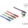 Cable de carga USB DeLOCK 4 en 1 USB Type-A USB-C a 2× Lightning Micro-USB USB-C 1,20 m