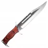 Cuchillo de supervivencia fijo Cinema Classic CC-H3 Rambo III 425 mm, hoja de acero, empuñadura de Codura, funda de cuero