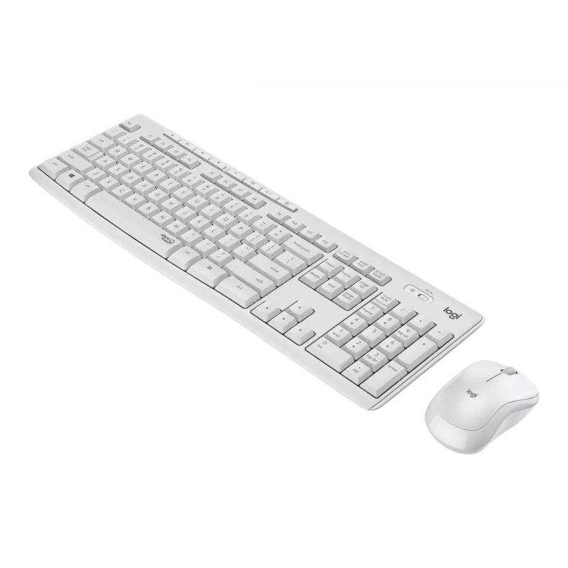 Logitech MK295 Silent - Conjunto de teclado y ratón - Inalámbrico - 2,4 GHz - Italiano - Blanco crema