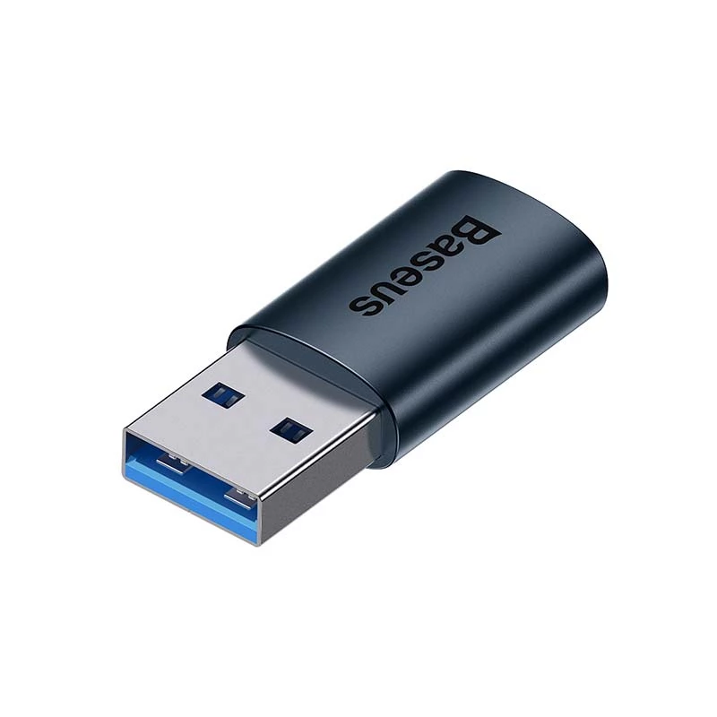 Baseus Ingenuity Adaptador USB-A a USB-C OTG (azul)