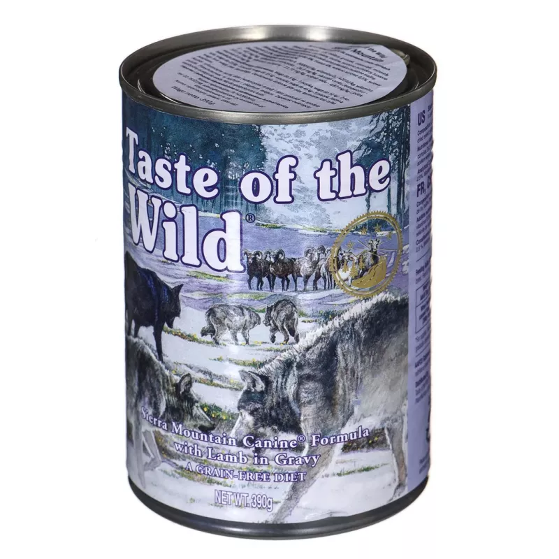 TASTE OF THE WILD Sierra Mountain - Comida húmeda para perros - 390 g