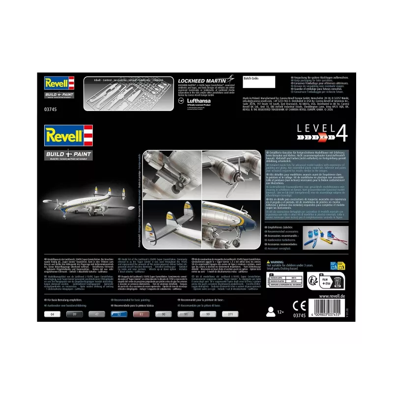 Maqueta de plástico REVELL Lockheed L.1049G Super Constellation Lufthansa