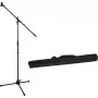 Set de pie de micrófono Omnitronic PRO con brazo articulado y bolsa de transporte
