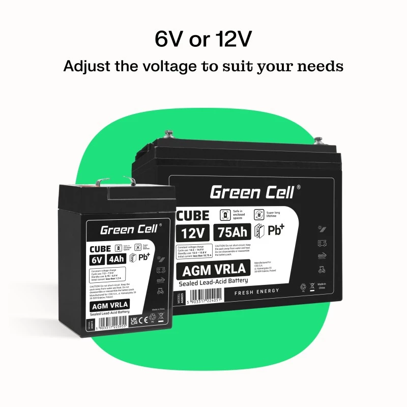 Batería AGM VRLA 12V 75Ah IP54