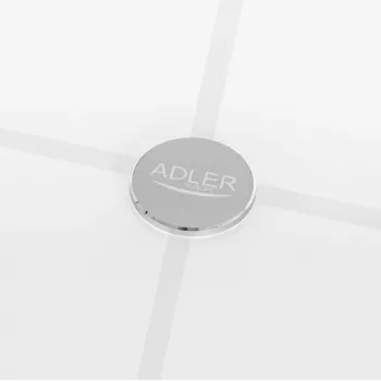 Báscula de baño Adler AD 8187 — peso máx. 180 kg, precisión 100 g, medición de IMC, blanca