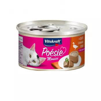 Vitakraft Poésie Mousse comida húmeda para gatos, pato, 85 g