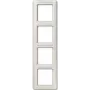 Jung marco 4 módulos vert. con ventana pulverizada AS 584 BF INA WW