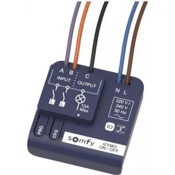 SOMFY 1822649 Receptor empotrable Luz encendido/apagado io (1822649)