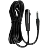 Micrófono SVEN MK-100 (cableado, dinámico, metal, cable 4,0 m, jack 6,3/3,5 mm, cardioide, negro)