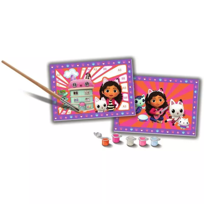 Pintar por números Junior - DreamWorks Gabby's Dollhouse (2 diseños)