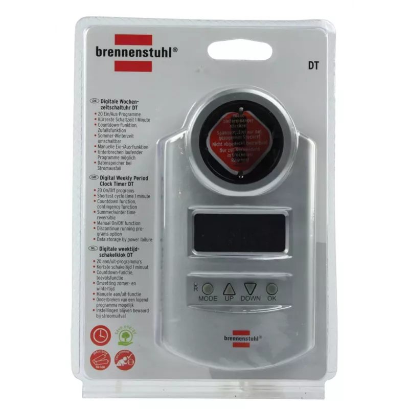 Regleta de enchufes Brennenstuhl BN-DT02 plata