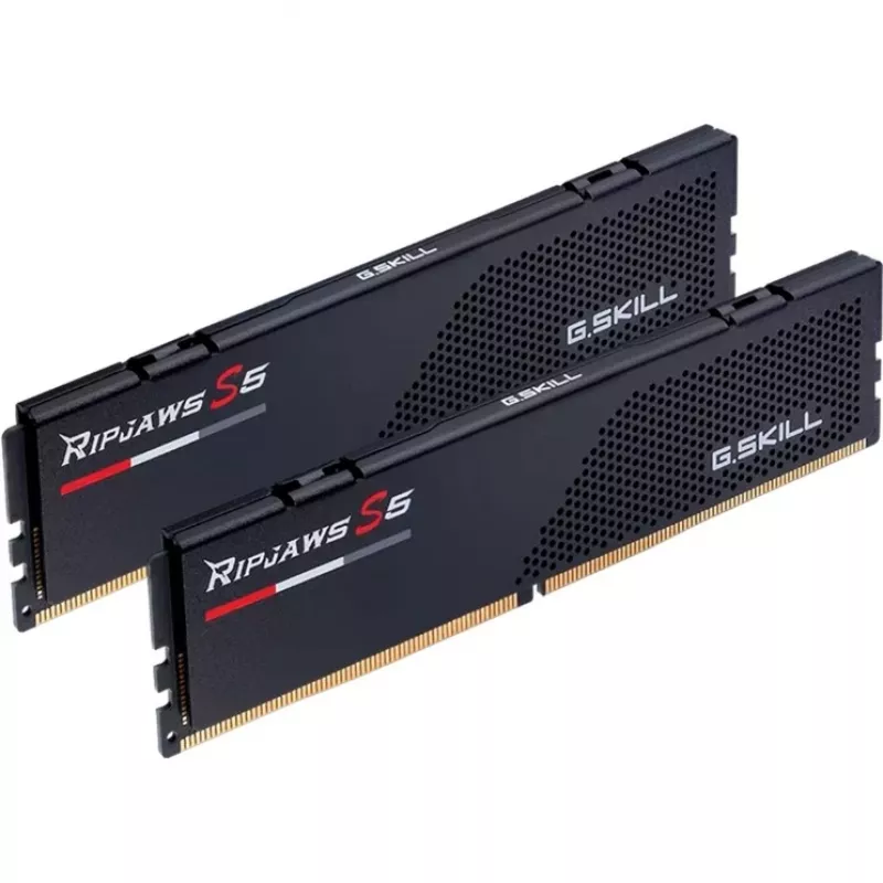 DIMM 48 GB DDR5-6000 (2x 24 GB) Dual-Kit, memoria RAM negra, F5-6000J4048F24GX2-RS5K, Ripjaws S5, INTEL XMP