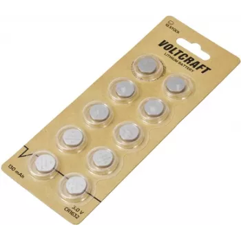 Voltcraft pila de botón CR 1632 3 V 10 uds. 130 mAh litio VC-11887465 (VC-11887465)