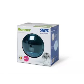 Bola de ejercicio Savic Runner Small 12 cm para roedores, poliestireno transparente, 120 mm