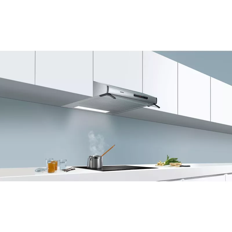 Campana extractora Siemens iQ100 LU62LFA51, filtro de plástico, nivel de ruido: E