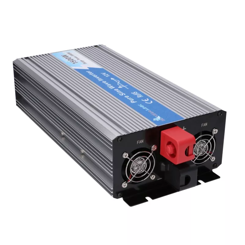 Extralink OPIP-1500W convertidor de tensión de onda sinusoidal pura, de 12 V a 230 V, 1500 W