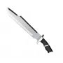 Cuchillo de supervivencia cinema classic CC-PDT — hoja de acero inoxidable 375 mm, longitud total 525 mm, empuñadura de acero inoxidable, funda de plástico negra, 1 kg