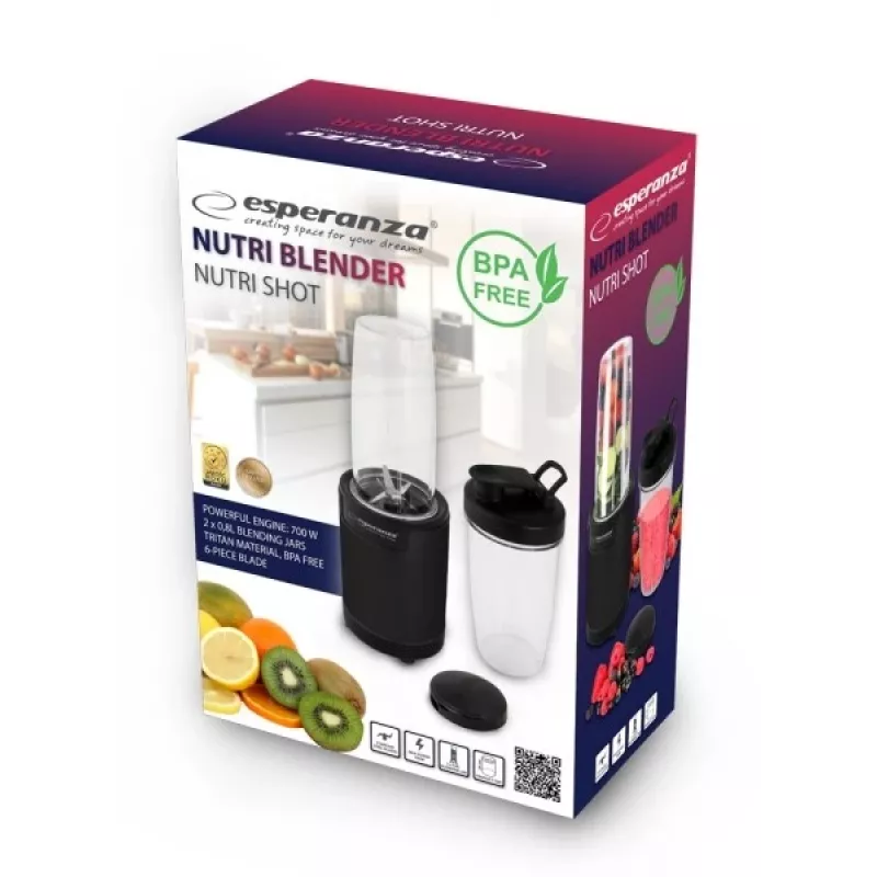 Batidora de vaso Esperanza EKM029 negra