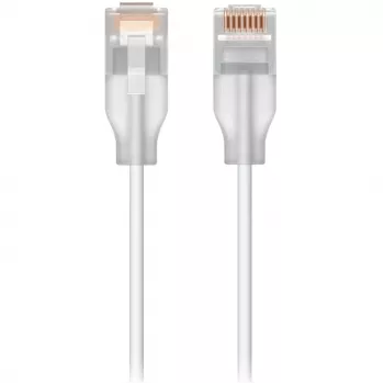 Ubiquiti UACC-Cable-Patch-EL-0.15M-W Cable de red Translúcido, Blanco Cat6
