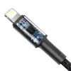 Baseus cable trenzado de alta densidad Type-C a Lightning, PD, 20W, 1m (negro)