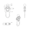 Base de abrazadera en U para manillar RAM Mounts RAM-B-231ZU