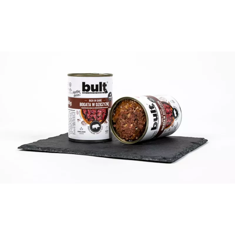 BULT rica en caza - comida húmeda para perros - 400 g