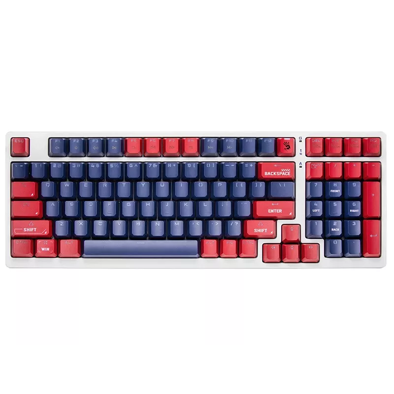 Teclado gaming mecánico A4Tech Bloody S98, USB, Sports Navy, interruptores BLMS Red Plus