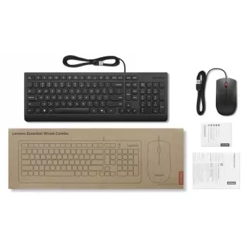 Lenovo Essential Conjunto de teclado y ratón con cable
