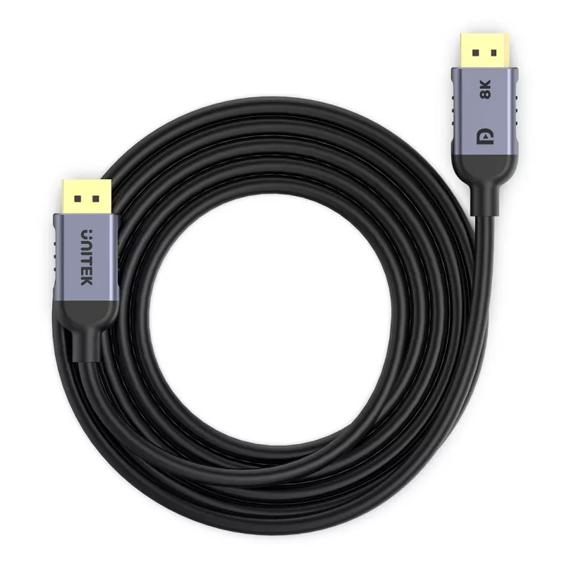 Cable DisplayPort UNITEK C1628GY01-3M negro, gris