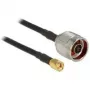 Cable coaxial CFD200 DeLOCK 88939 1,5 m RP-SMA negro