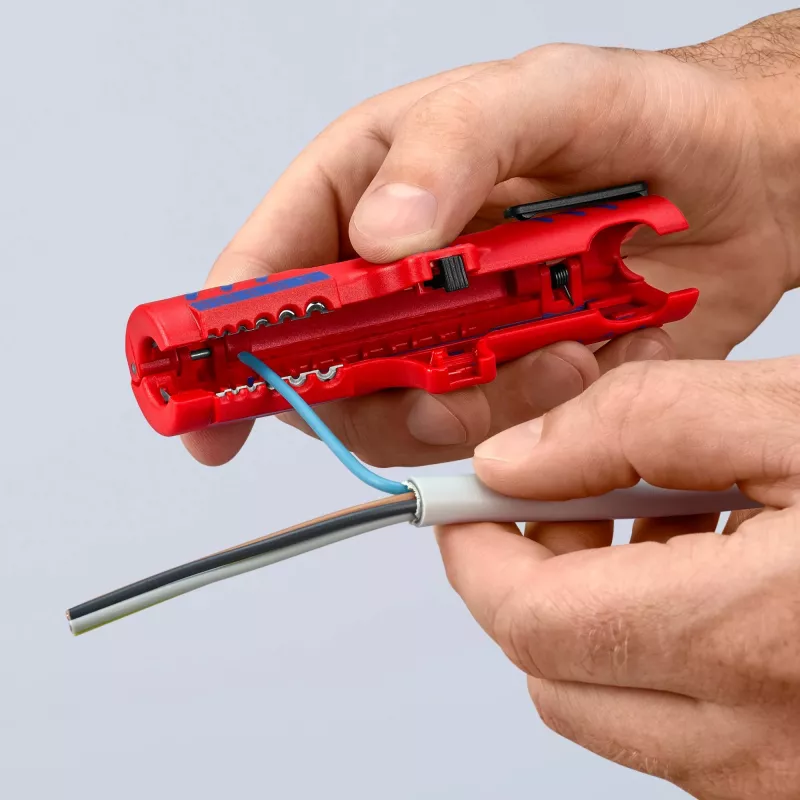Pelacables Knipex 16 85 125 SB Azul, Rojo