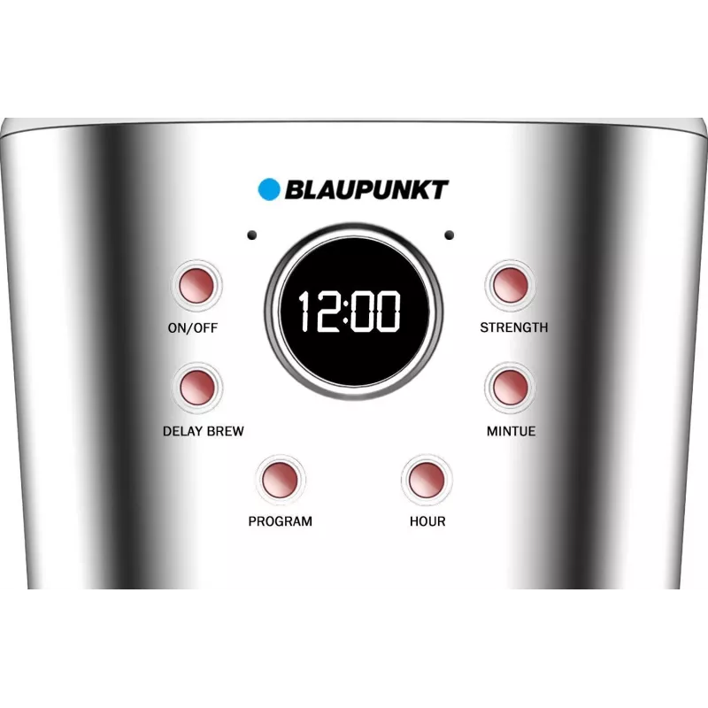 Blaupunkt CMD802WH Display 1,5 l cafetera de goteo plateada