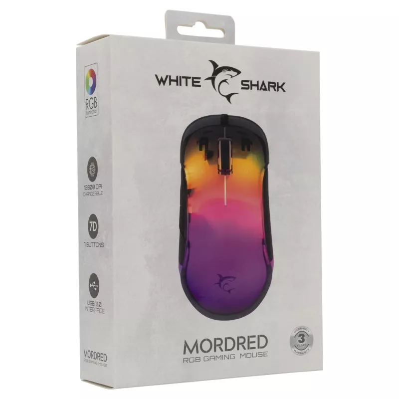 Ratón White Shark GM-5017 Mordred negro USB