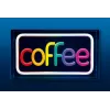Letrero luminoso LED de neón ActiveJet AJE-NEON COFFEE, multicolor, USB 5V, montaje en superficie, marco de plástico AS
