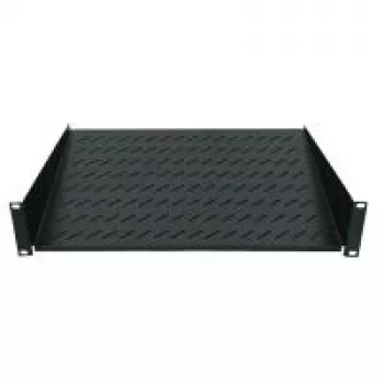 LogiLink SF2C45B Bandeja en voladizo de 19", 2U, 400 mm de profundidad, hasta 25 kg, negro